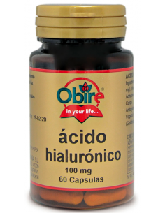Acido hialuronico 100 mg. 60 capsulas de Obire