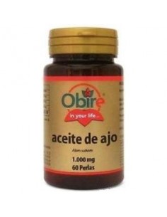 Aceite de ajo 1000 mg. 60 perlas de Obire