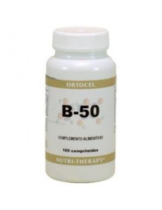 Complex B-50 100 Comprimidos Ortocel Nutri-Therapy