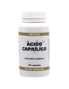 Acido Caprilico 600Miligramos 100 Cápsulas  Ortocel Nutri-Therapy