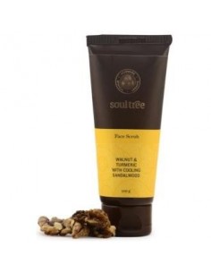 Exfoliante Facial Nuez, Curcuma Y Sandalo 100 Gramos Soultree