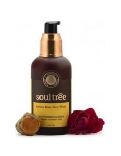 Gel Limpiador Facial Rosas Y Curcuma 120 Mililitros Soultree