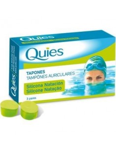 Tapones Natacion Silicona Adultos 6 Unidades Quies Quies