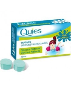 Tapones Natacion Silicona Infantil 6 Unidades Quies Quies