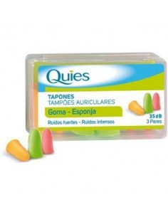 Tapones Espuma Colores Surtidos 6 Unidades Quies Quies