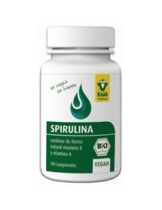 Alga Spirulina 100 Comprimidos Bio Sg Vegan Raab Vitalfood