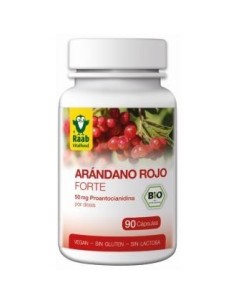 Arandano Rojo Forte 90 Cápsulas  Bio Sg Vegan Raab Vitalfood