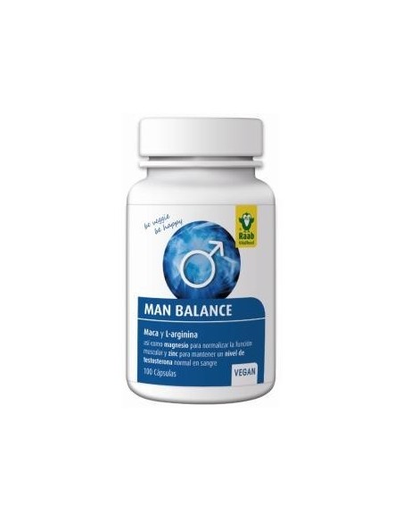 Man Balance Tribulus Plus 100 Cápsulas  Sg Vegan Raab Vitalfood