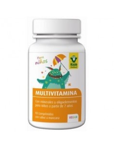 Multi-Vitaminas Niños Sabor Manzana 90Com Sg Vegan Raab Vitalfood