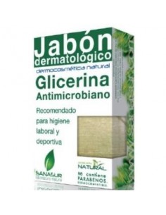 Jabon Glicerina Antimicrobiano 100 Gramos Sanasur