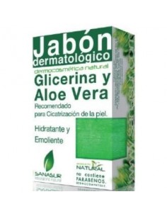 Jabon Glicerina Aloe Vera 100 Gramos Sanasur