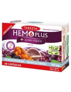 Hemo Plus + Acido Folico 60 Cápsulas  Terezia