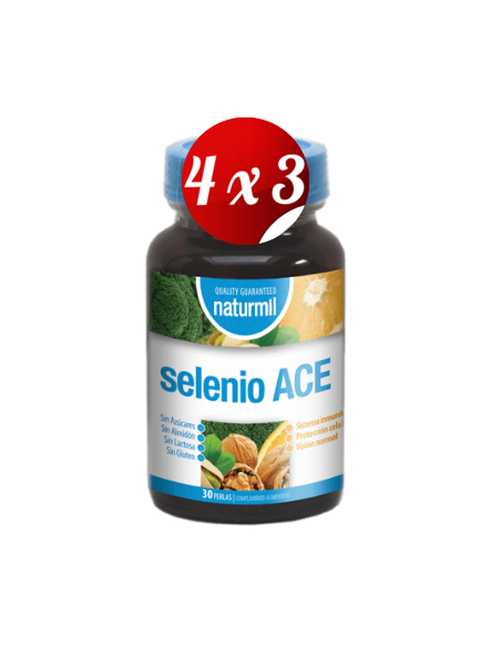 Pack 4x3 uds Selénio Ace Perlas 30 Capsulas De Dietmed