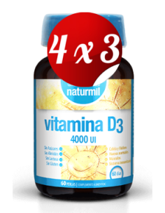 Pack 4x3 uds Vitamina D3...