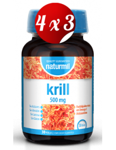 Pack 4x3 uds Krill 500 Mg Perlas 30 Capsulas De Dietmed