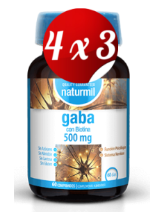 Pack 4x3 uds Gaba 500Mg....