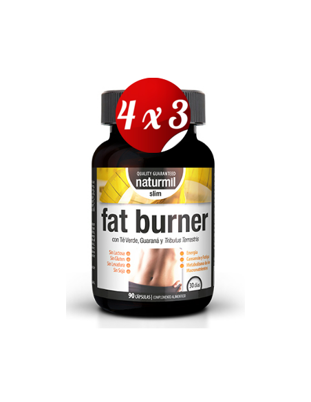 Pack 4x3 uds Fat Burner Slim  90 Capsulas De Dietmed