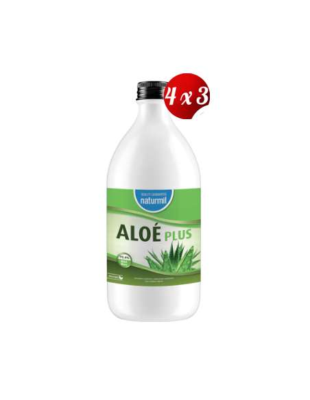 Pack 4x3 uds Aloé Plus Zumo Natural 1000 Ml De Dietmed