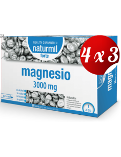 Pack 4x3 uds Magnesio Forte...