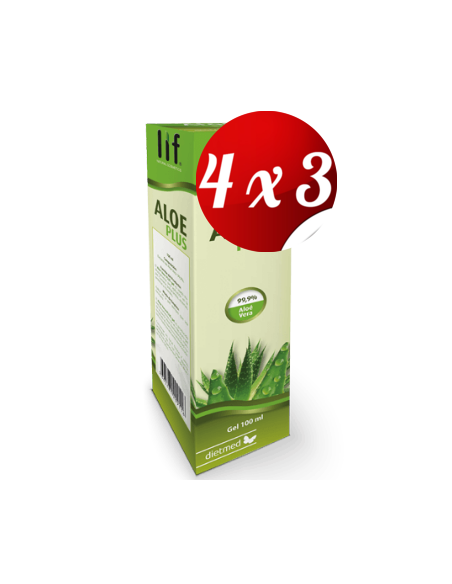 Pack 4x3 uds Aloe Vera Plus  Gel 100Ml De Dietmed