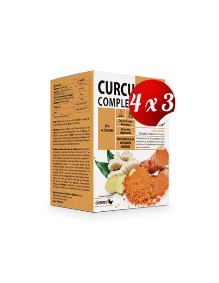 Pack 4x3 uds Curcumega Complex 12.500 Mg 30 Sticks De Dietmed