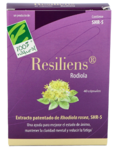 Resiliens® Rodiola. Caja con 40 cápsulas (en blíster)