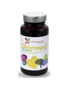 Oleomega 3 80% Dha 30Cap. de Mundonatural