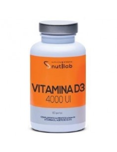 Vitamina D3 4000Ui 60 perlas de Nutilab