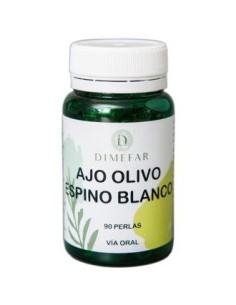 Ajo + Olivo + Espino Blanco Frasco  90 perlas de Dimefar