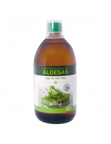 Aloesan 1 L Aloe Vera 100 % Botella Plastico De Herdibel