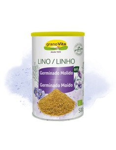 Lino Germinado Molido Bio, 500 G de Granovita