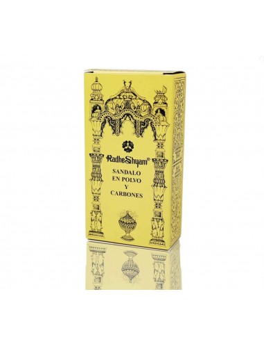 Incienso Sandalo Y Carbones 100 gramos de Radhe Shyam