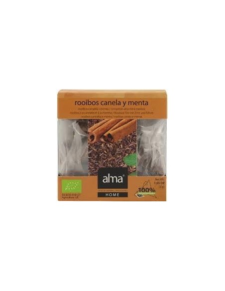 Rooibos Canela Menta Infusion 15Piramide Eco Vegan de Alma Home