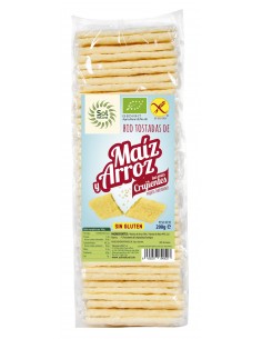 Tostadas De Maíz Y Arroz Bio Sin Gluten 200 Gramos  Sol Natural