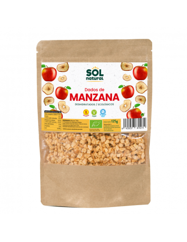 Dados De Manzana Bio 125 Gramos  Sol Natural