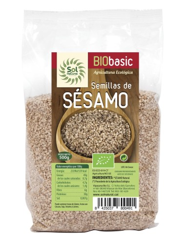 Semillas De Sésamo Natural Bio 500 Gramos  Sol Natural