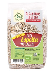 Espelta Integral Hinchada Bio 100 Gramos  Sol Natural