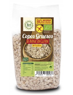 Copos De Avena Gruesos Sin Gluten Bio 500 Gramos  Sol Natural