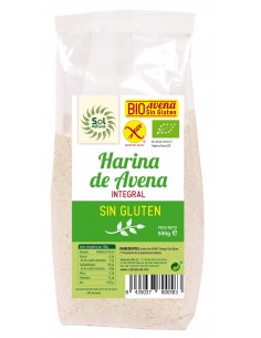 Harina De Avena Sin Gluten Bio 500 Gramos  Sol Natural