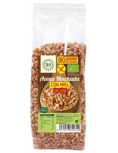 Avena Hinchada Con Miel Sin Gluten Bio 150 Gramos  Sol Natural