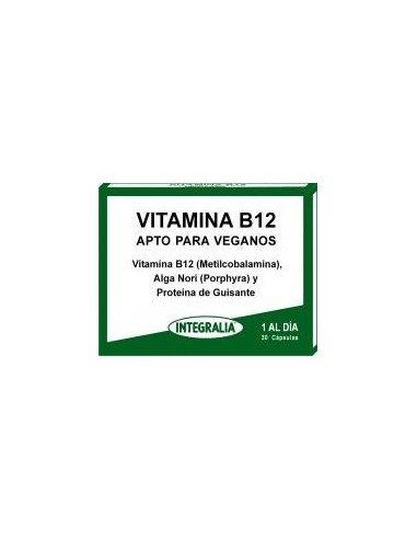 Vitamina B12 Vegana 30 Caps De Integralia
