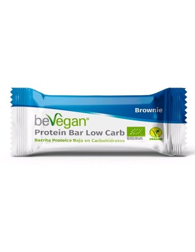 Barrita Proteica Baja En Carbohidratos Brownie de Bevegan