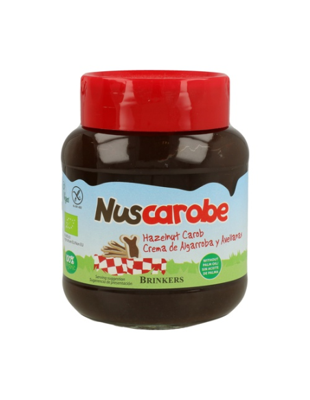 Crema De Algarroba Con Avellana 350 Gramos Bio Nuscarobe