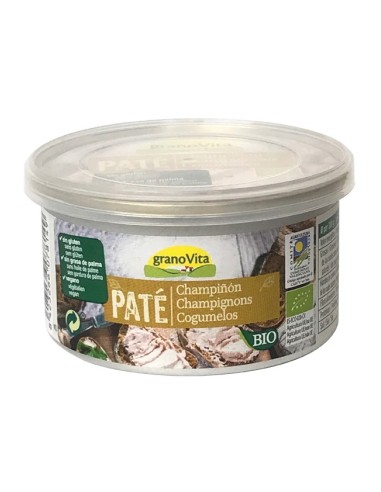 Pate Champiñon Bio, 125 G de Granovita