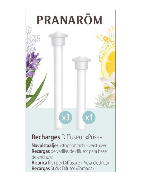 Difusor Enchufe Recargas De Varillas (3 Varillas 30 Ml + 1 V de Pranarom