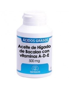 Aceite Higado De Bacalao Con Vitaminas A-D-E 500 Mg de Equisalud