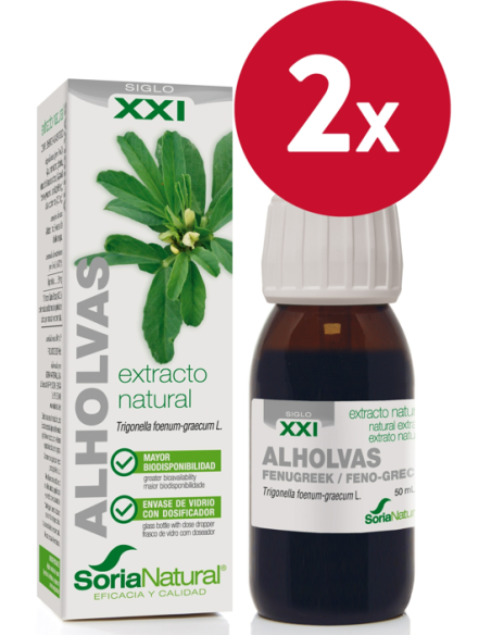Pack de 2 ud Ext. Alholvas Xxi 50Ml. S/Al de Soria Natural