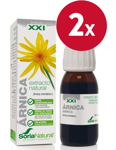 Pack 2 Arnica XXI 50ml Soria Natural Alivio Efectivo