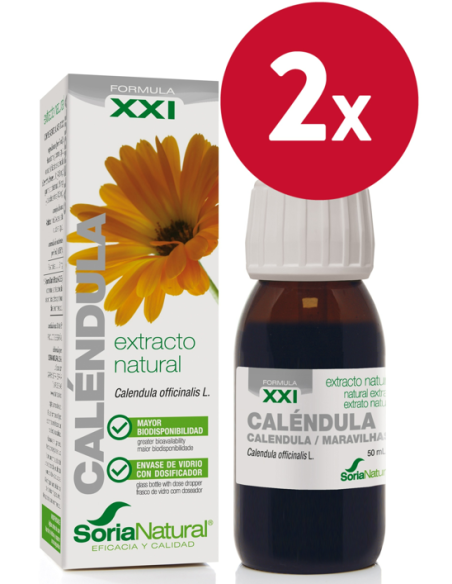 Pack de 2 ud Ext. Calendula Xxi 50Ml. S/Al de Soria Natural