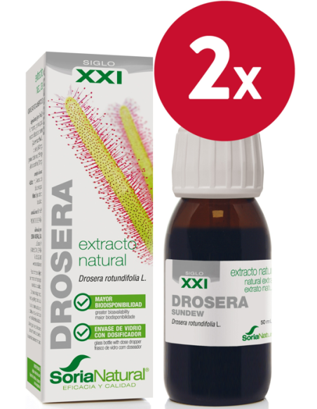 Pack 2 Ext. Drosera XXI 50ml S/Al Soria Natural Oferta